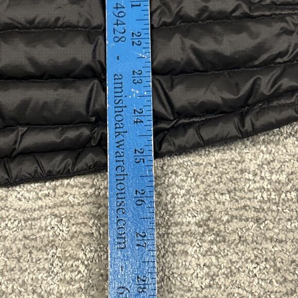 Rab Microlight Alpine Down Puffer Jacket Womens Medium Black Hooded Coat - Picture 12 of 12